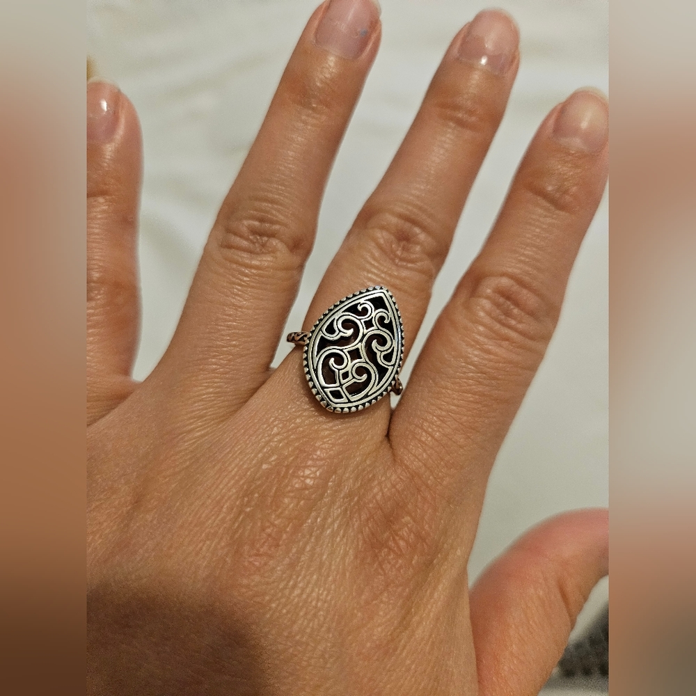 James Avery Beaded Marquise Ring - Size 5 1/2